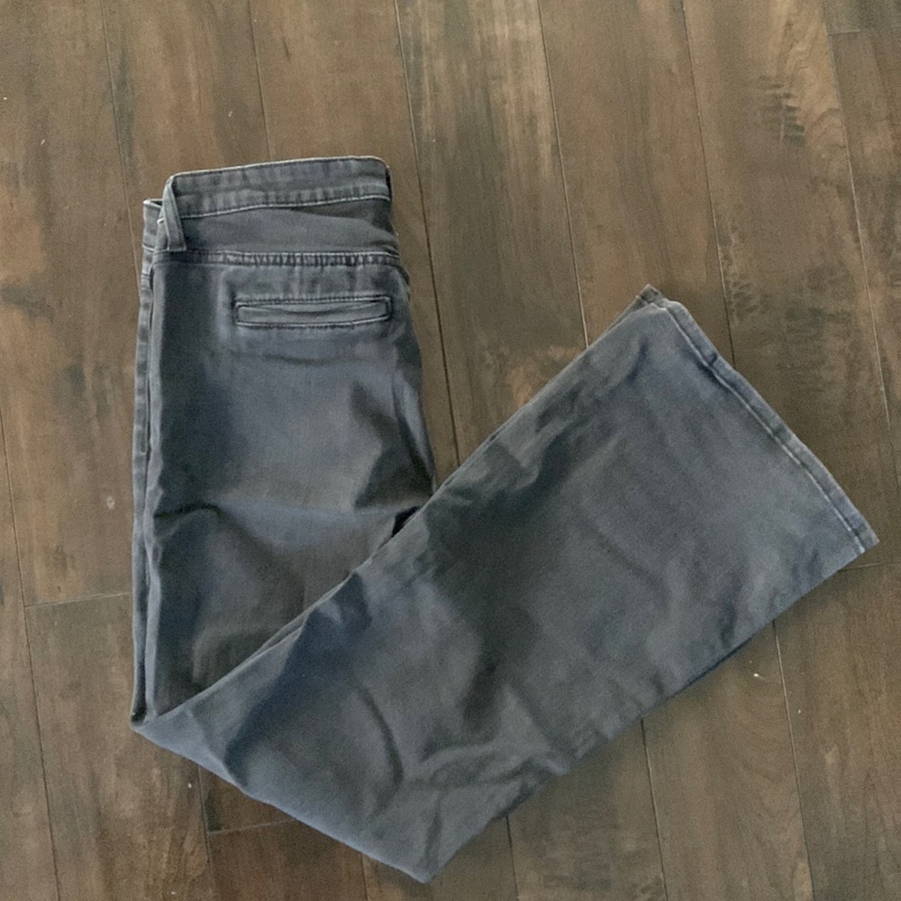 black flare jeans